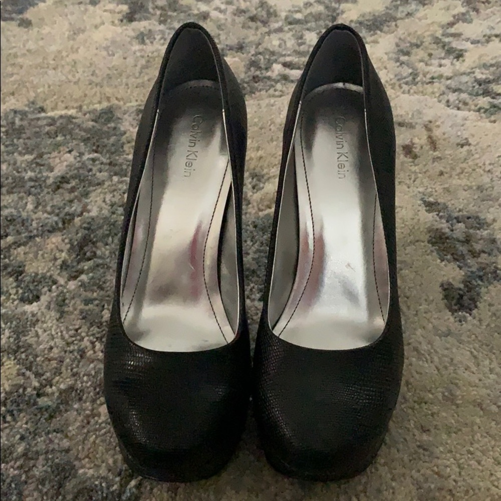 Calvin Klein platform heels